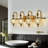 Modern Vanity Light Fixture With Glass Globe Shade, 4-Light Wall Sconce For Bathroom, Bedroom, Kitchen, And Hallway, Mid-Century Design, G9 Bulb Compatible-1966132994-1966132992