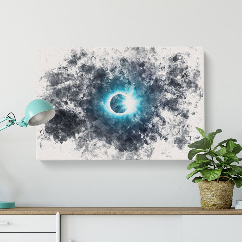 The Moon Passing the Sun - Wrapped Canvas, 30cm H x 45cm W x 4cm D