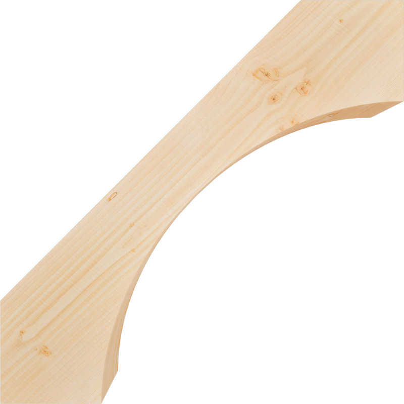 Attelle de genou Westlake, Sapin de Douglas, Lisse, H 28 po x l 5,5 po x P 28 po