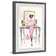 House of Hampton® Pretty Pink Dress Framed On Paper Painting | Wayfair