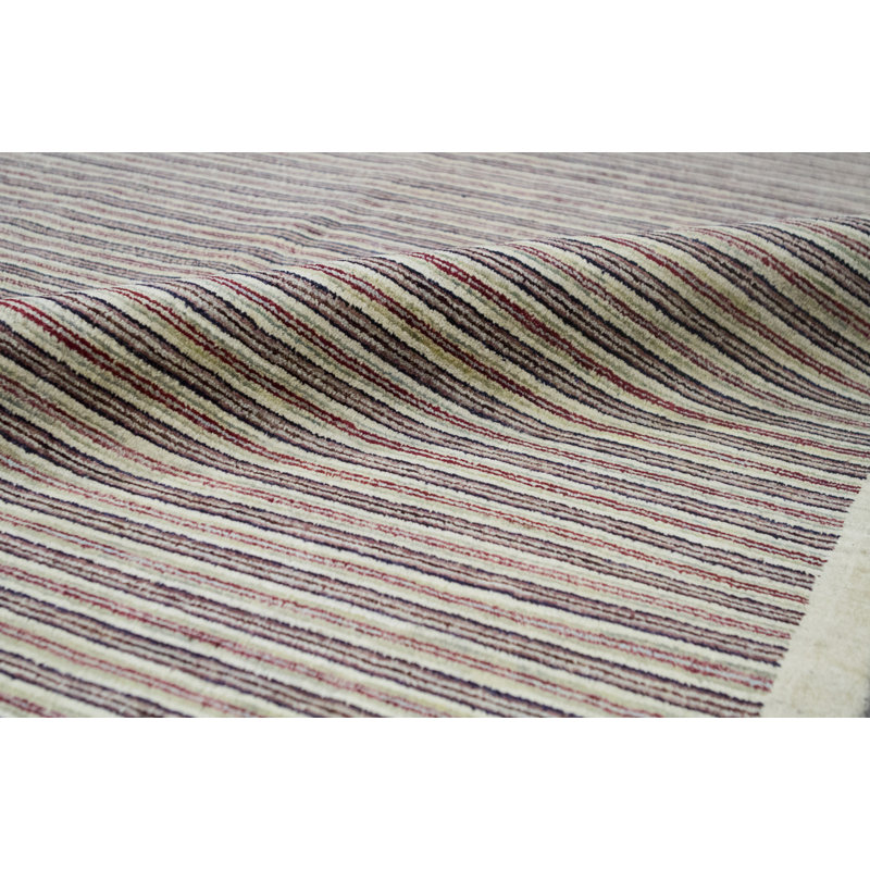 Ziegler Hand Woven Wool Striped Area Rug