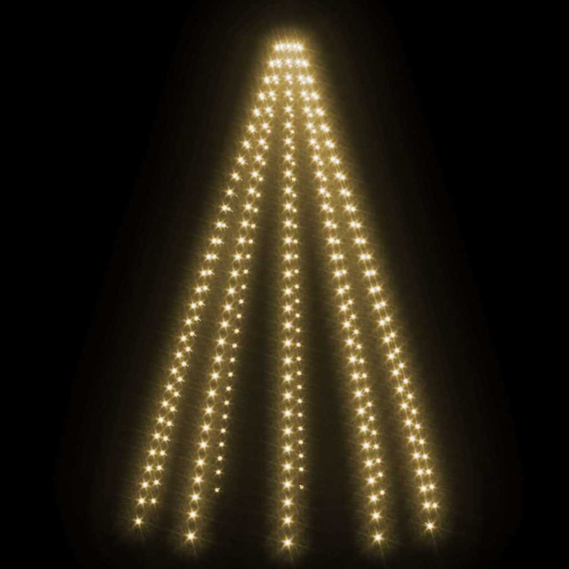 Tree Light Dark Green PVC Fits 9.8 ft Trees Weather Resistant Outdoor Lights