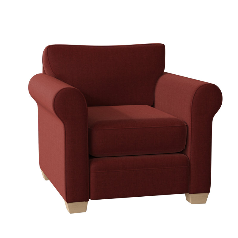 Fauteuil Quaker, Brut, Brique Entice