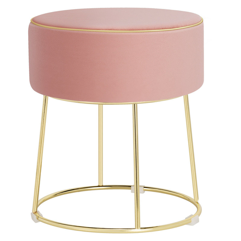 Repose-pieds 13,5 po, Velours rose