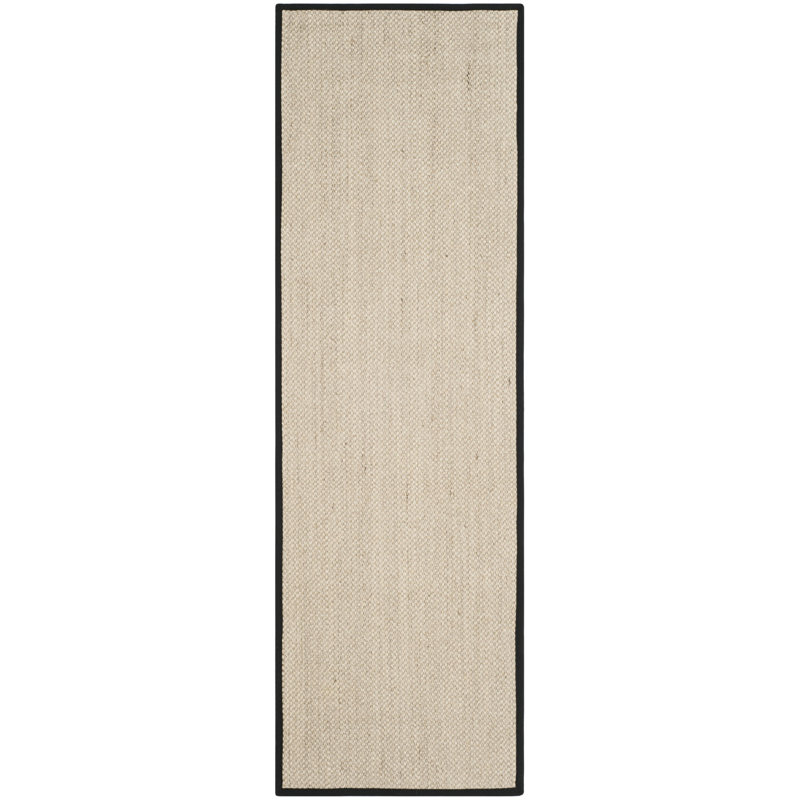 Tapis marbre / noir Torbin, Tapis de couloir 2 pi 6 po x 6 pi