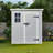 Versatile Outdoor Resin Storage Shed with Advanced Features for All Weather