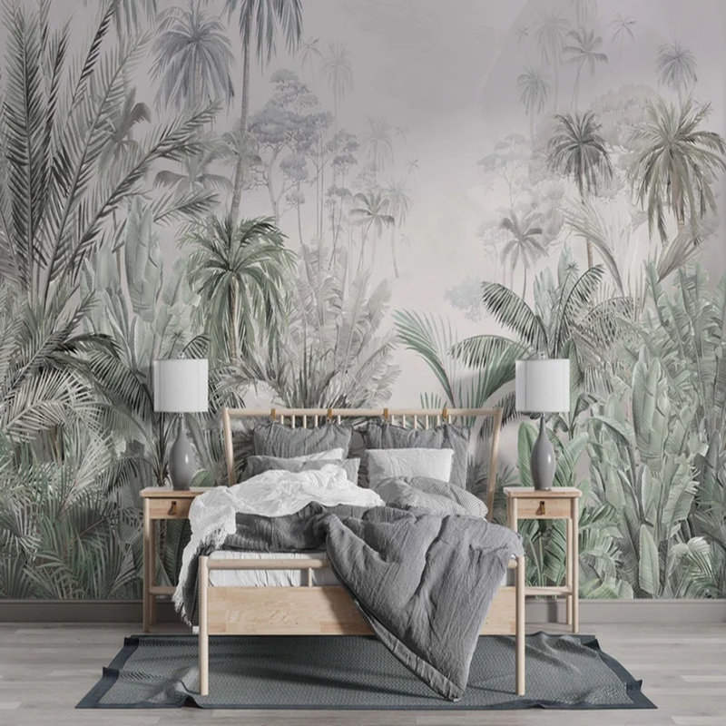 Tropical Misty Jungle, 108" L x 96" W