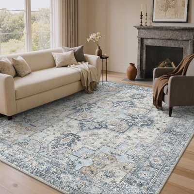 Roehit Oriental Performance Machine Washable Area Rug