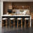 Lunara Mid-Century Modern Rubberwood Upholstered Barstools With Curved Back And Footrest-119636999