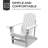 White Wooden Chair With Cup Holder, Ideal For Outdoor Gathering Areas In Patio, Lawn, Deck, Garden, Backyard, Fire Pit - Great Leisure Spots Like