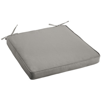 Indoor/Outdoor Grey Corded Cushion by Latitude Run