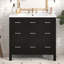 Meuble-lavabo 36 po avec lavabo intégré en résine - 4 tiroirs, 2 portes, tablettes réglables-1300938995-1300938994