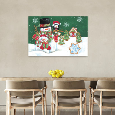 Paysage d'hiver hivernal fantaisiste, pingouin contemporain