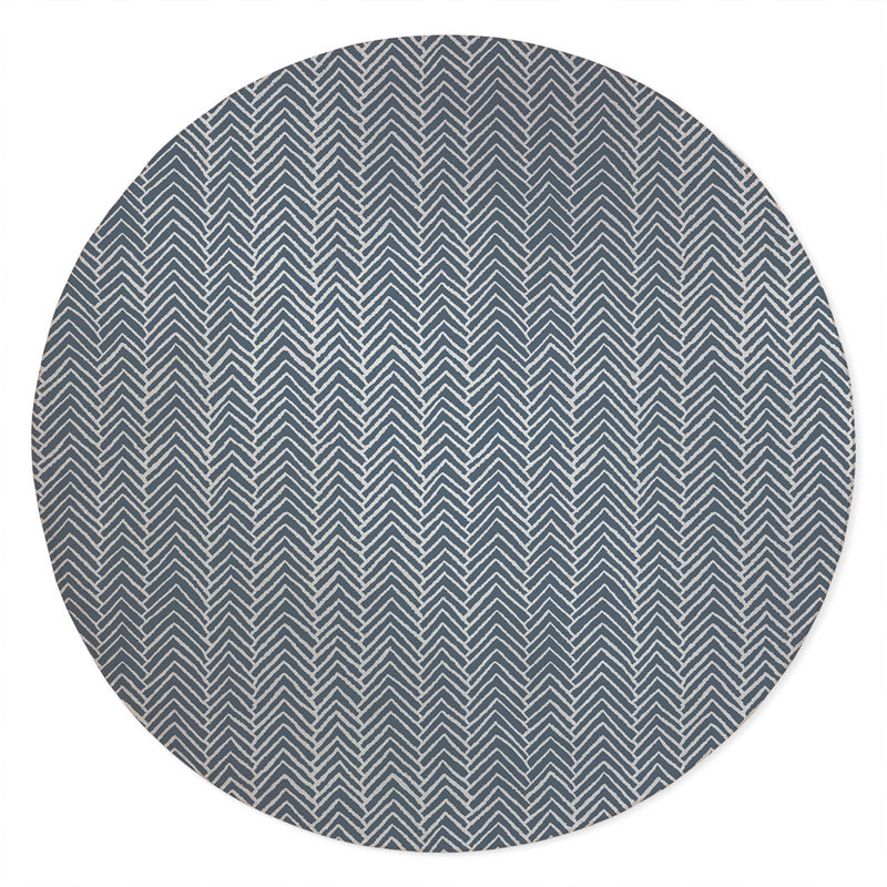 Tapis de jeu Chevron Block Kids, Bleu
