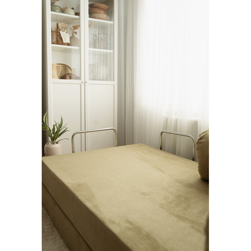 Canapé-lit 3 places, 3, H 39,37 po x l 27,56 po x P 78,74 po, Kaki
