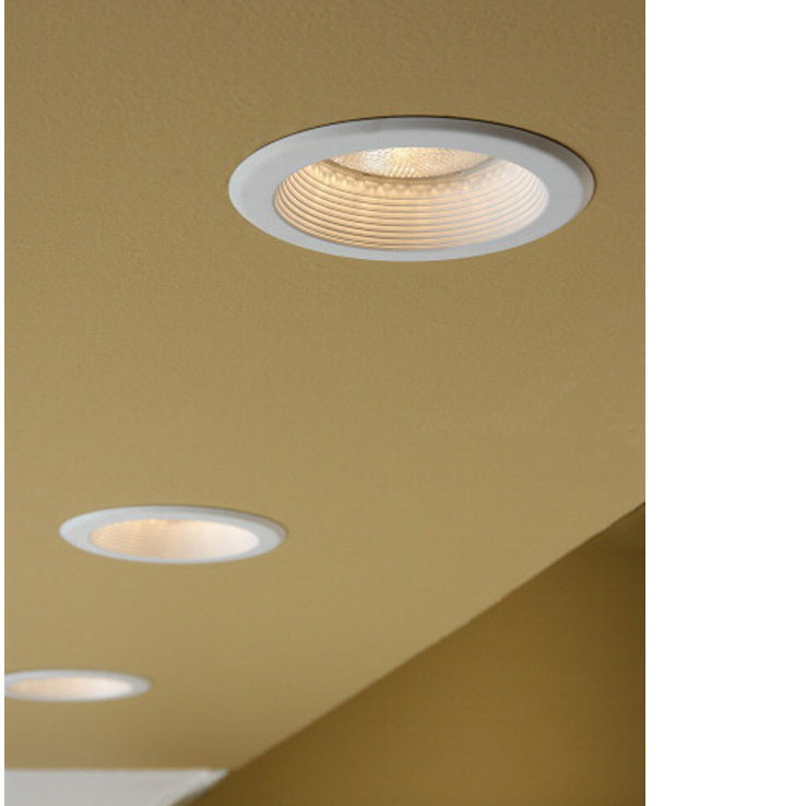 5'' White Baffle Recessed Trim