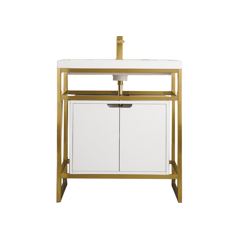 Boston 31.5'' W Single Vanity, Radiant Gold