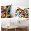 Musique au-delà des cadres - Coussin décoratif à imprimé abstrait-89812679-89812675