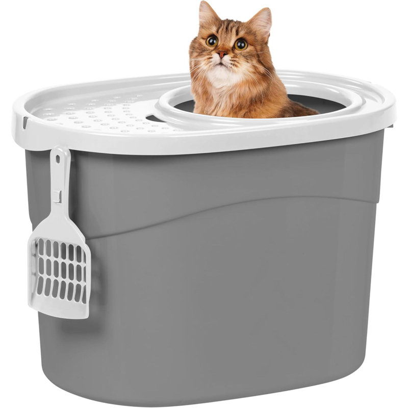 Bac à litière pour chat avec entrée supérieure USA