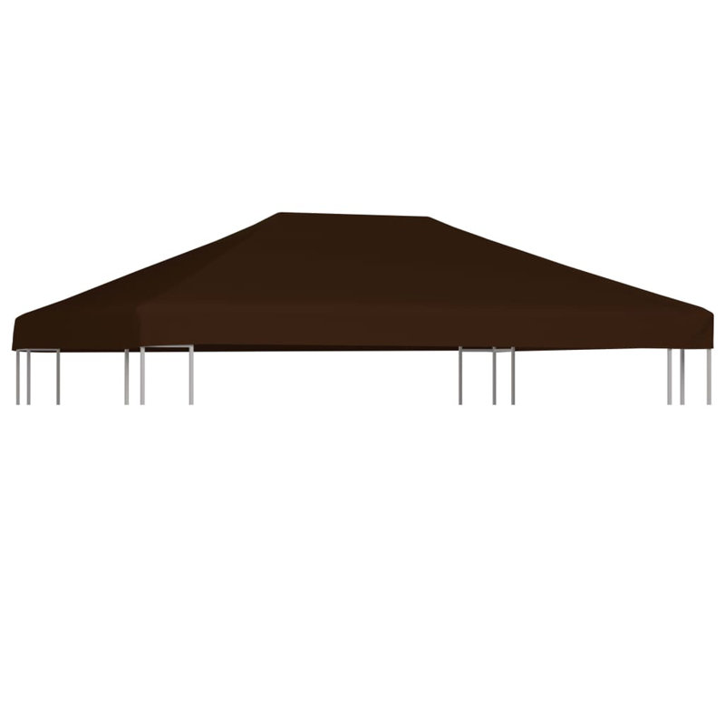 Harriotte Dakota Fields Fabric Replacement Canopy for Gazebo, Brown