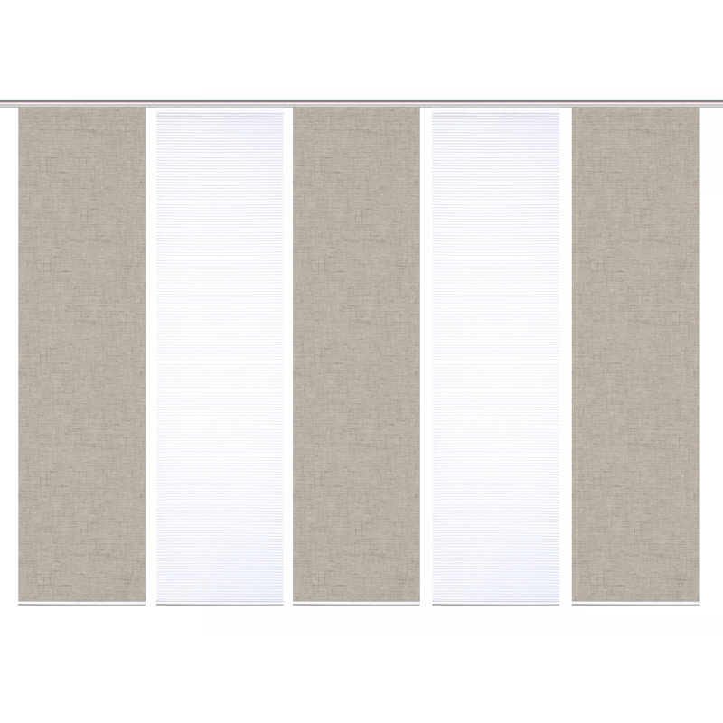 Semi Sheer Sliding Panel, Taupe