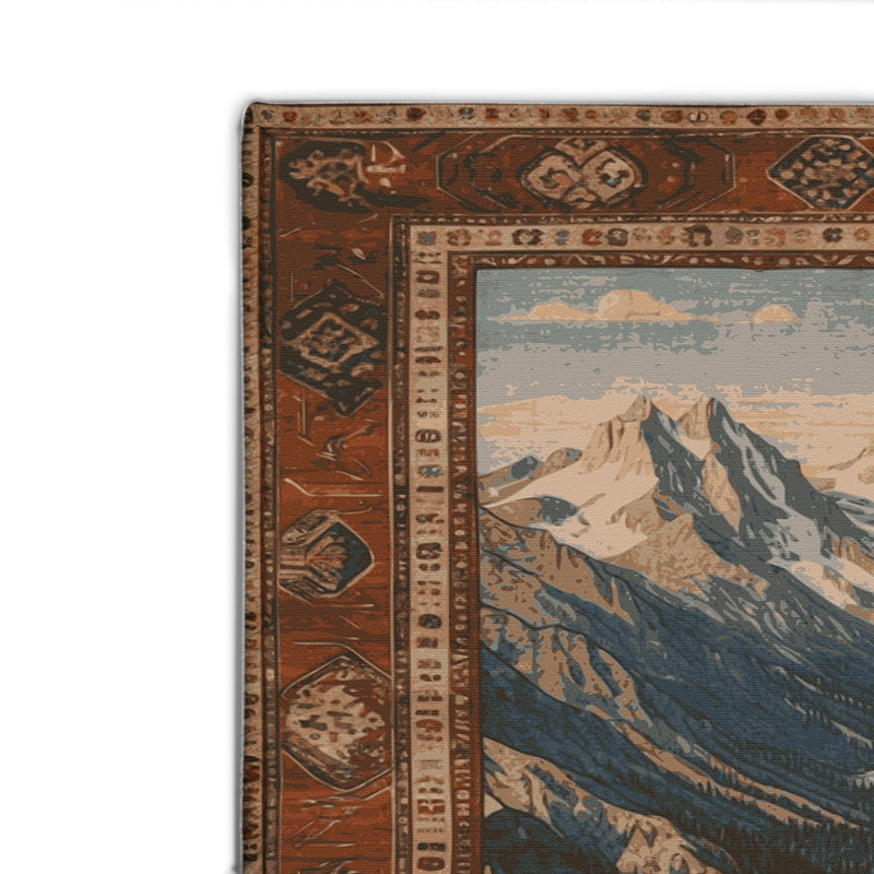 Turkish Brown Indoor and Outdoor Area Rug, Rectangle 2' x 3'