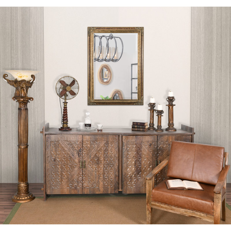 Miroir d'appoint David-Paul, Marbre ronce / or