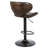 Bouvet Swivel Upholstered Adjustable Height Counter Stool with Steel Frame