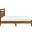 Chambre à coucher Lit plateforme double couleur châtaignier - Pièce polyvalente châtaignier de style moderne-277512869