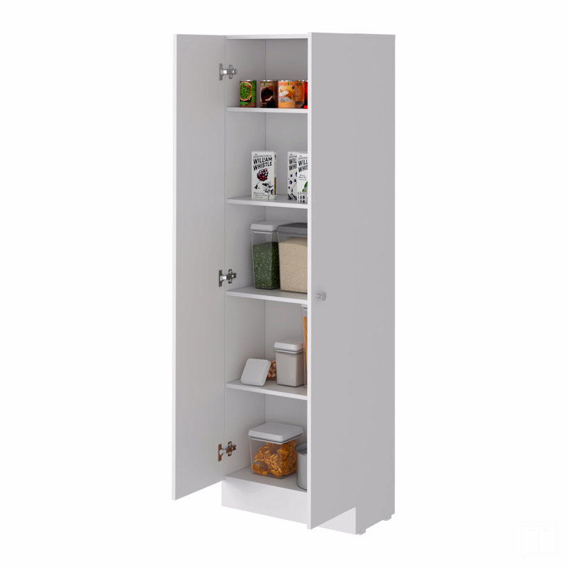 Rectangle 2-Door Storage Tall Cabinet, White