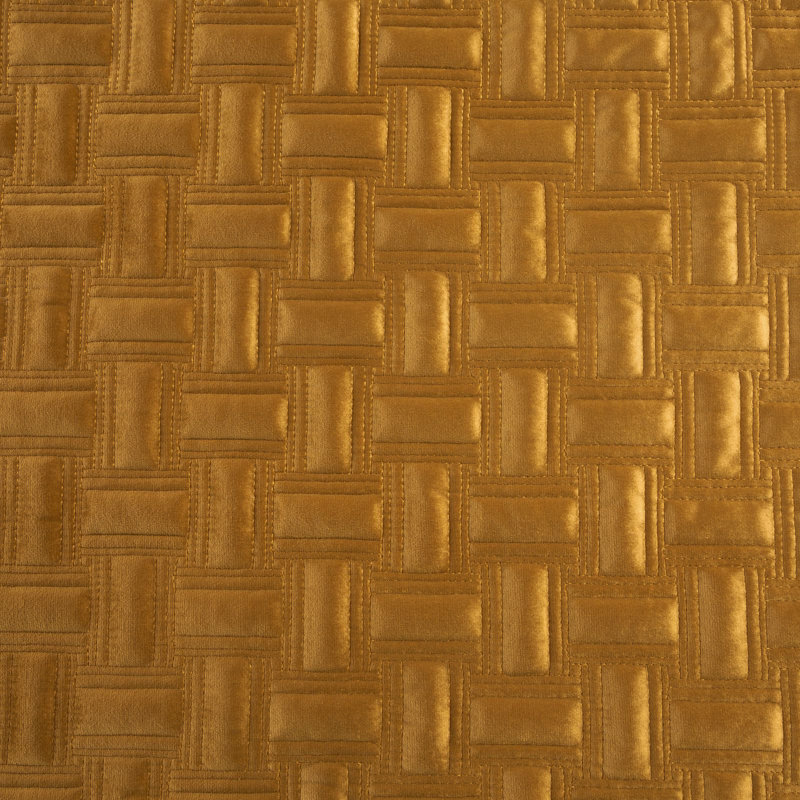 Canora Grey Leenhouts Bedspread, W170 x L210cm, Golden