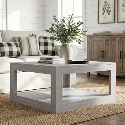 Allysyn Contemporary 31.5" Square Coffee Table