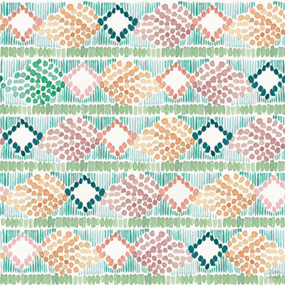 Macrame Meander Pattern VI 1 Piece Wrapped Canvas Painting