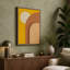 Curved Forms in Gold Minimalist - Wrapped Canvas-131764234-131764242