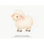 Farm Sheep Wall Decal, Big Peel and Stick Nursery Wall Sticker, Satin Finish Removable Kids Room Wall Art, 20"W x 20"H (50 x 50 cm)-1240239794