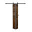 Porte à deux branches en bois massif en forme de S avec rail de quincaillerie - Assemblage requis-109425771-110403505