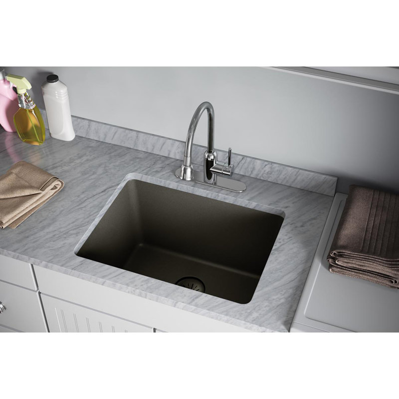 Perfect Removable Basket Strainer Kitchen Sink Drain, Dusk Gray