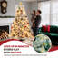 6 FT Flocked PE Pine Needle Christmas Tree | Pre-Lit Artificial Tree with Fairy Lights | Christmas Decoration Compatible | Dense Branches & Pine Cones Holiday Festive Tree-1965138257