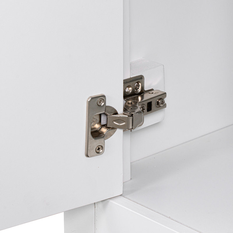 Meuble-lavabo pour salle de bain sans meuble-lavabo, Blanc/Noir