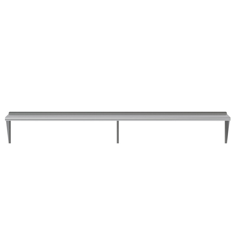 18 in. x 96 in. Stainless Steel Wall Shelf