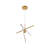 Hulse 3 - Light Aluminium Dimmable LED Sputnik Modern Linear Chandelier-580219478-580219476