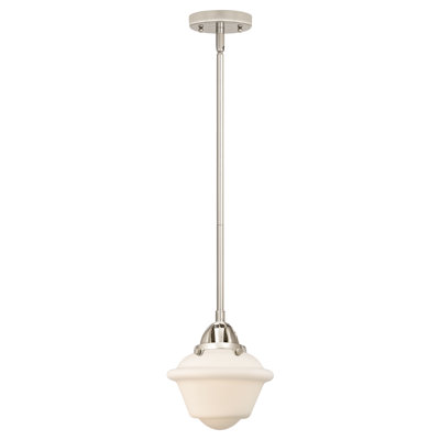 Nouveau 2 - Grourke 7.5" - 1 Light 8" Stem Hung Mini Pendant - LED Bulb - Polished Chrome Finish - Clear Shade