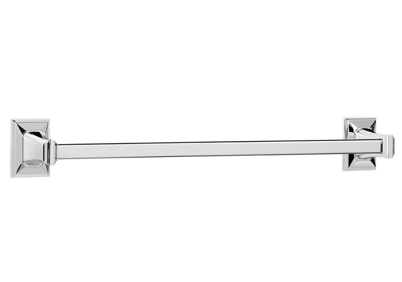 Geometric 1 Wall Mounted Towel Bar, Polished Chrome
