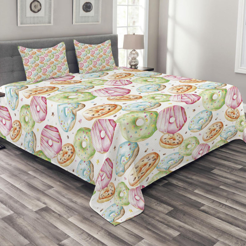 Farmhouse / Country Polyester Coverlet, Queen Coverlet + 2 Shams