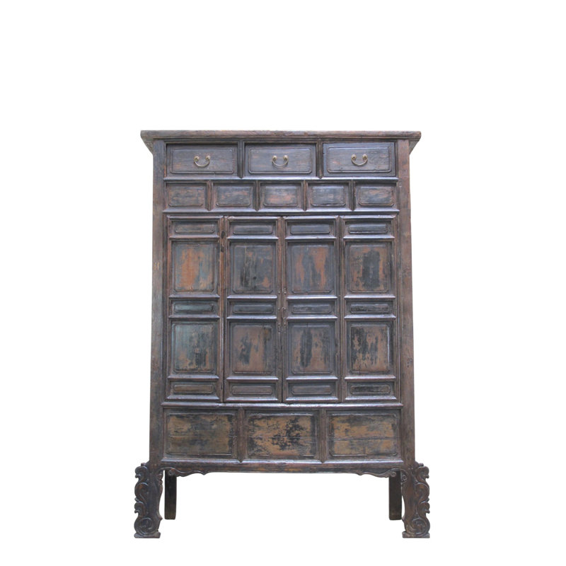 Imperial 16th Century Elm Display Cabinet