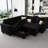 Modular Velvet Pull Out Bed With Storage Ottoman For Living Room Bedroom Apartment-848953535