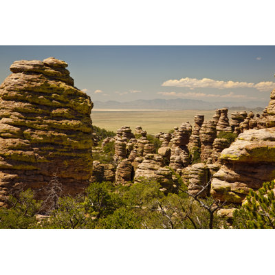 Hoodoos At Chiricahua Monument by Desertsolitaire - Wrapped Canvas Print
