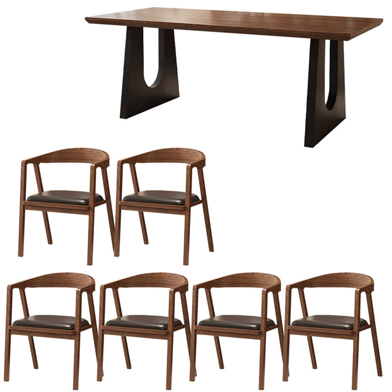 American Style Solid Wood Rectangular Dining Table