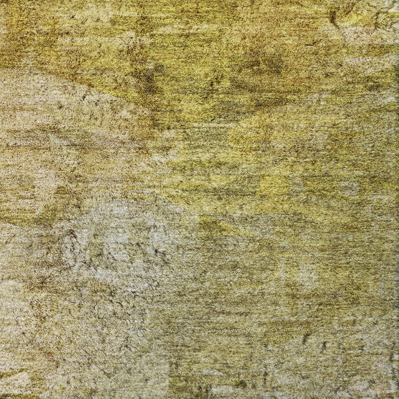 Tapis à poil long de qualité supérieure lavable à la machine ADS595, Gold, 1'8" x 2'6"