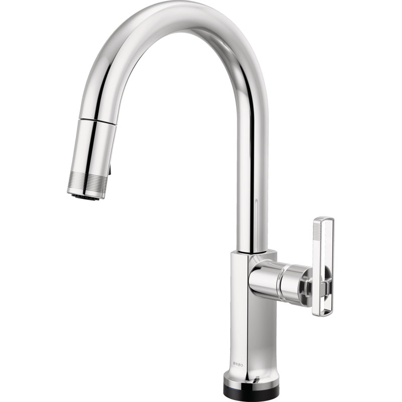 Kintsu® Smarttouch Pull-Down Faucet With Arc Spout, Knob Handle, Lumicoat® Chrome